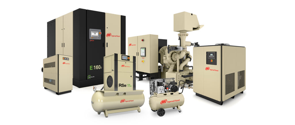 Ingersoll Rand air compressor range supplied by Harold Engineering