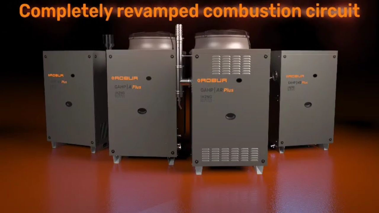 Robur GAHP Plus gas absorption heat pump launch video
